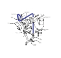 96K495 - Turbo oil feed pipe