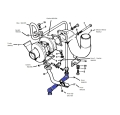 96K629 - Oil feed pipe (turbo engines)
