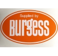 Supplied by Burgess - Oval sticker