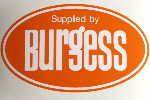 Supplied by Burgess - Oval sticker