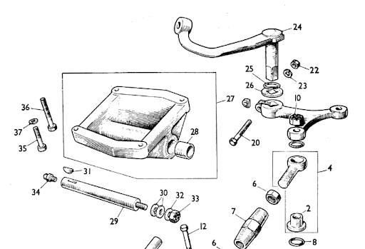 Early Nuffield Front Axles