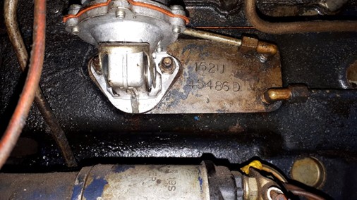 Find a engine serial number 2